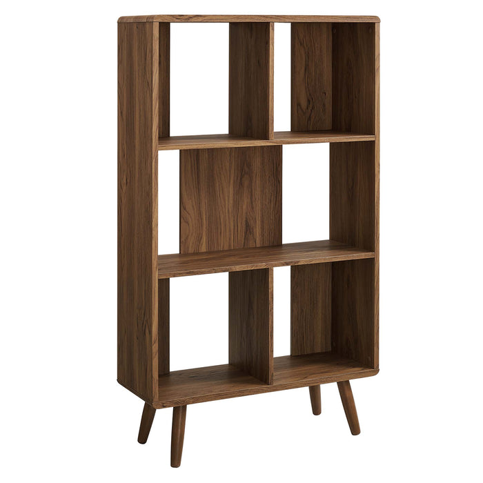 Transmit 5 Shelf Wood Grain Bookcase by Modway