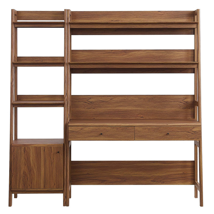 Bixby 2-Piece Wood Office Desk and Bookshelf by Modway