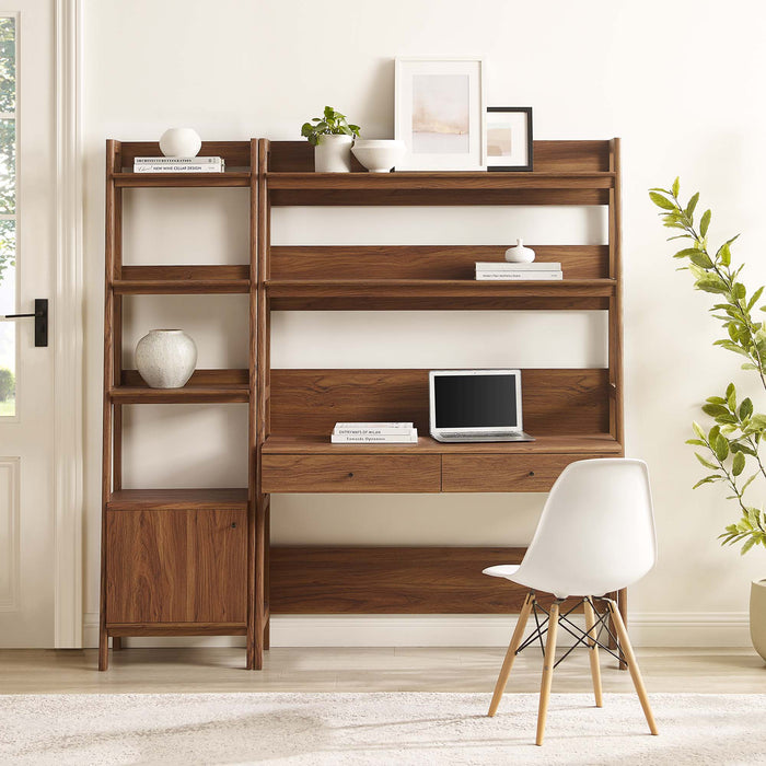 Bixby 2-Piece Wood Office Desk and Bookshelf by Modway