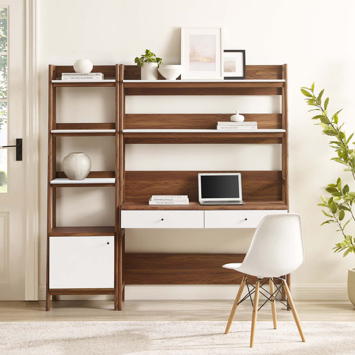 Bixby 2-Piece Wood Office Desk and Bookshelf by Modway