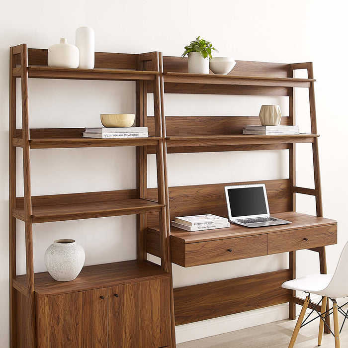 Bixby 2-Piece Wood Office Desk and Bookshelf by Modway