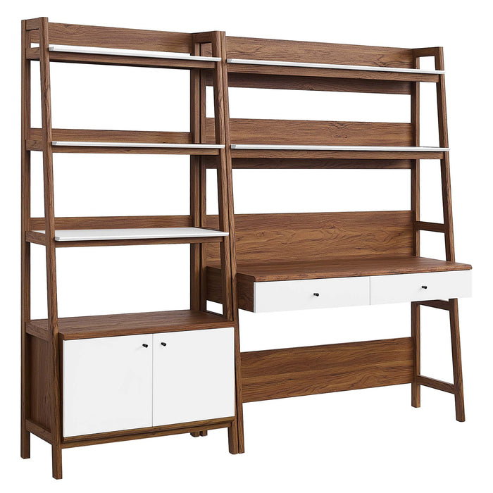 Bixby 2-Piece Wood Office Desk and Bookshelf by Modway