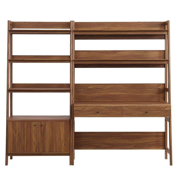 Bixby 2-Piece Wood Office Desk and Bookshelf by Modway