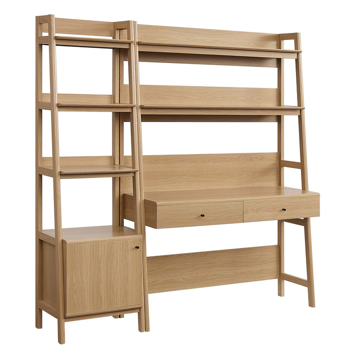 Bixby 2-Piece Wood Office Desk and Bookshelf by Modway