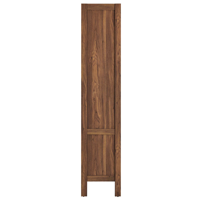 Capri 4-Shelf Wood Grain Bookcase by Modway