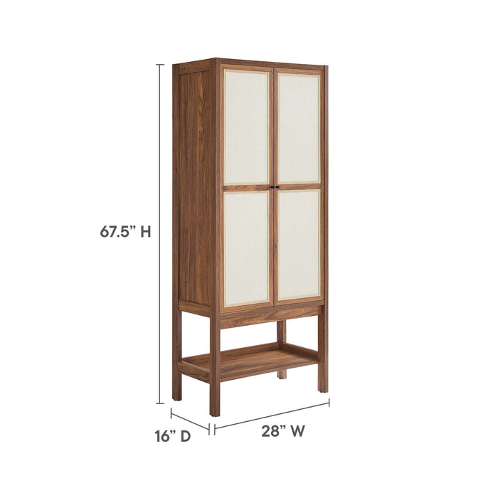 Capri Tall Wood Grain Standing Storage Cabinet by Modway