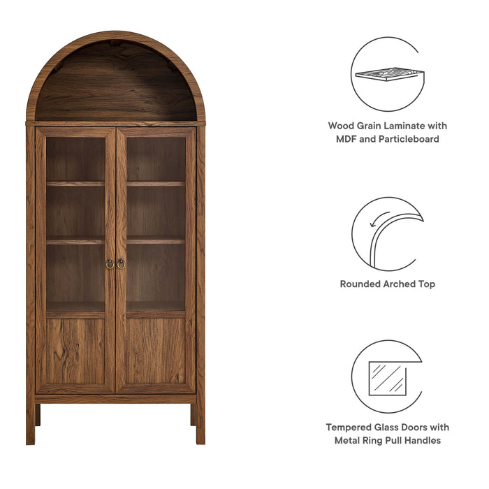 Tessa Tall Arched Storage Display Cabinet by Modway