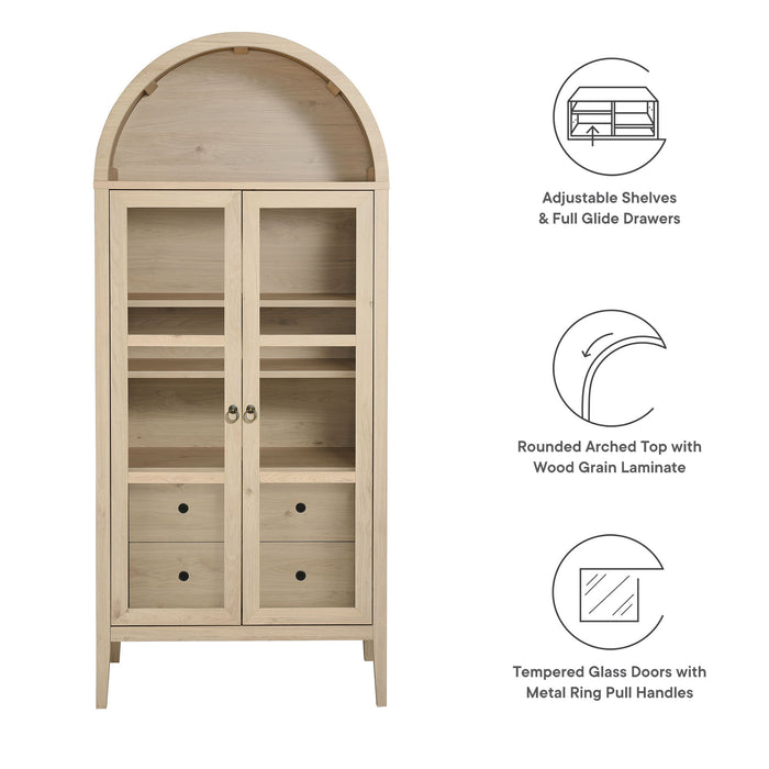 Nolan Tall Arched Storage Display Cabinet by Modway