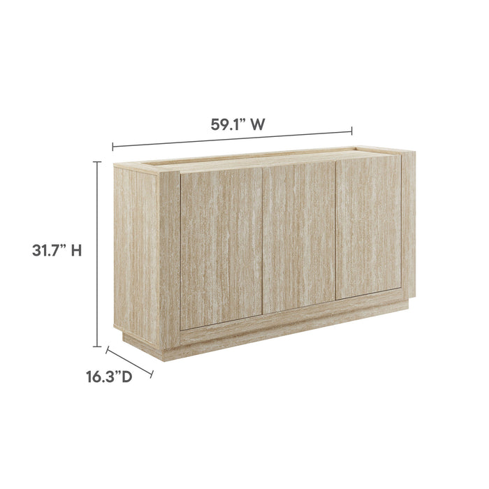 Hollis 59" Travertine Sideboard by Modway