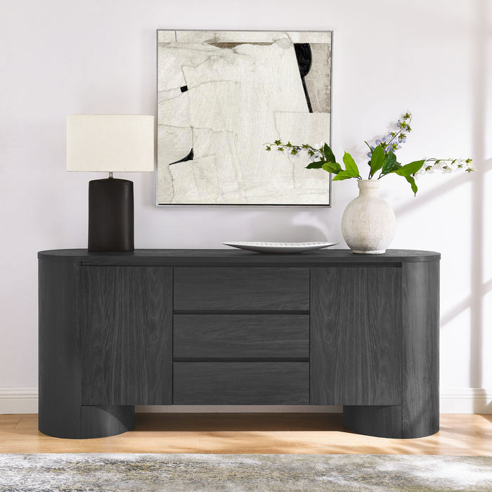 Duval 71" Rounded Sideboard Storage Cabinet by Modway