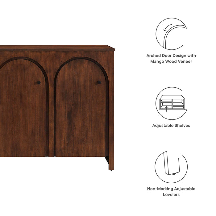 Appia 3-Door Arched Door Sideboard Storage Cabinet by Modway