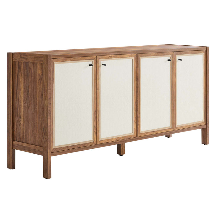 Capri 65" Wood Grain Sideboard Storage Cabinet by Modway