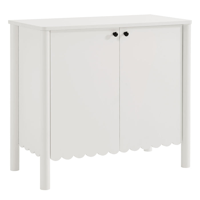 Emmeline 35" 2-Door Scalloped Sideboard Cabinet by Modway