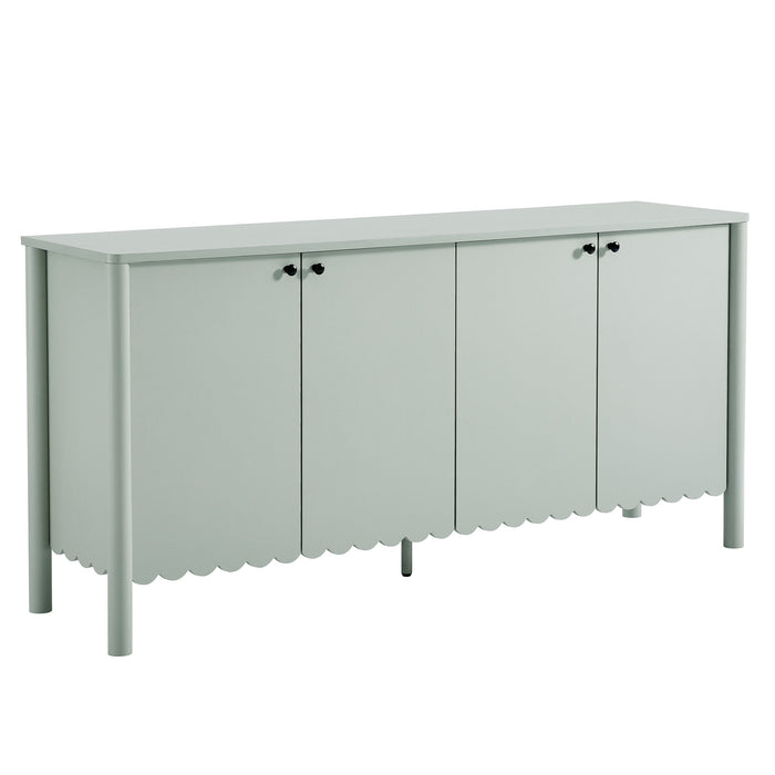 Emmeline 66" 4-Door Scalloped Sideboard Cabinet by Modway