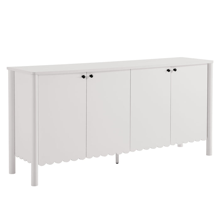 Emmeline 66" 4-Door Scalloped Sideboard Cabinet by Modway