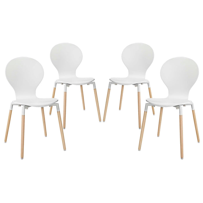 Path Dining Chair Set of 4 by Modway