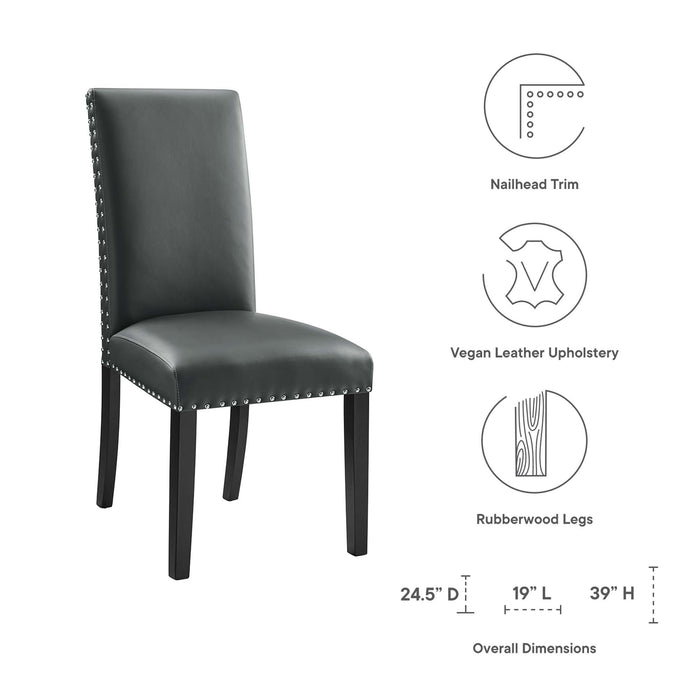 Parcel Dining Faux Leather Side Chair by Modway