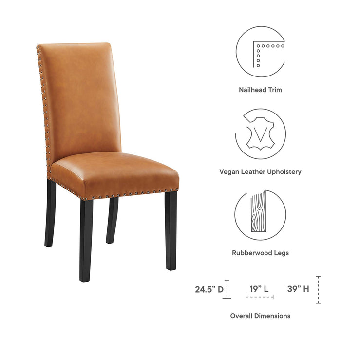 Parcel Dining Faux Leather Side Chair by Modway