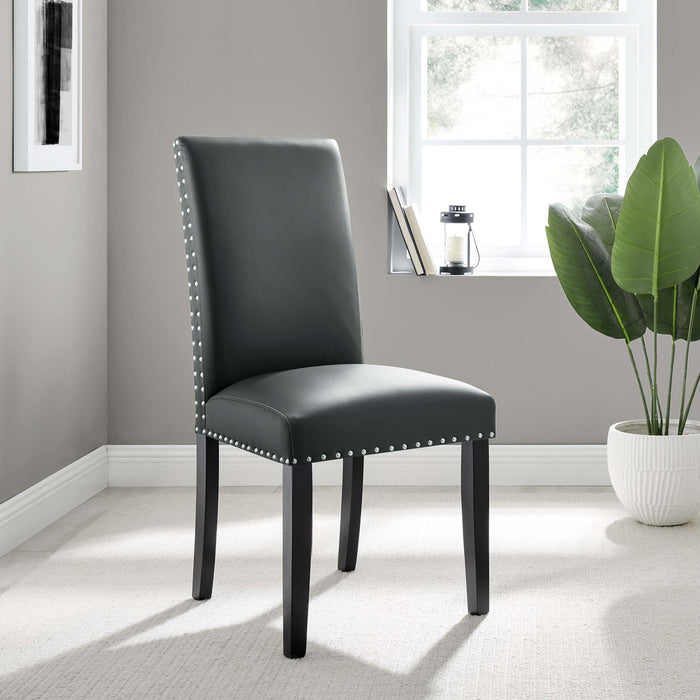 Parcel Dining Faux Leather Side Chair by Modway