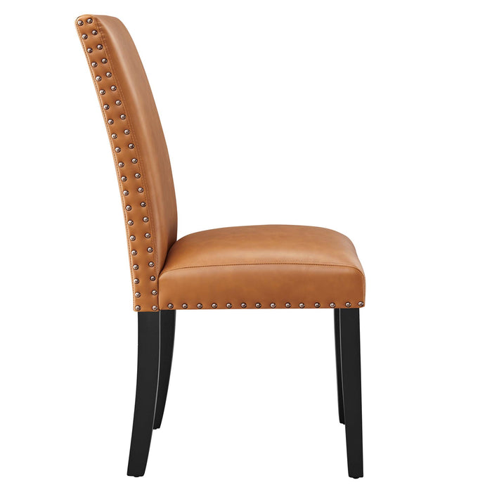 Parcel Dining Faux Leather Side Chair by Modway