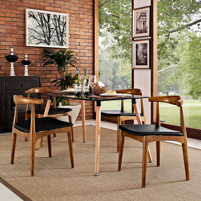 Tracy Wood Dining Chairs Set of 4 by Modway