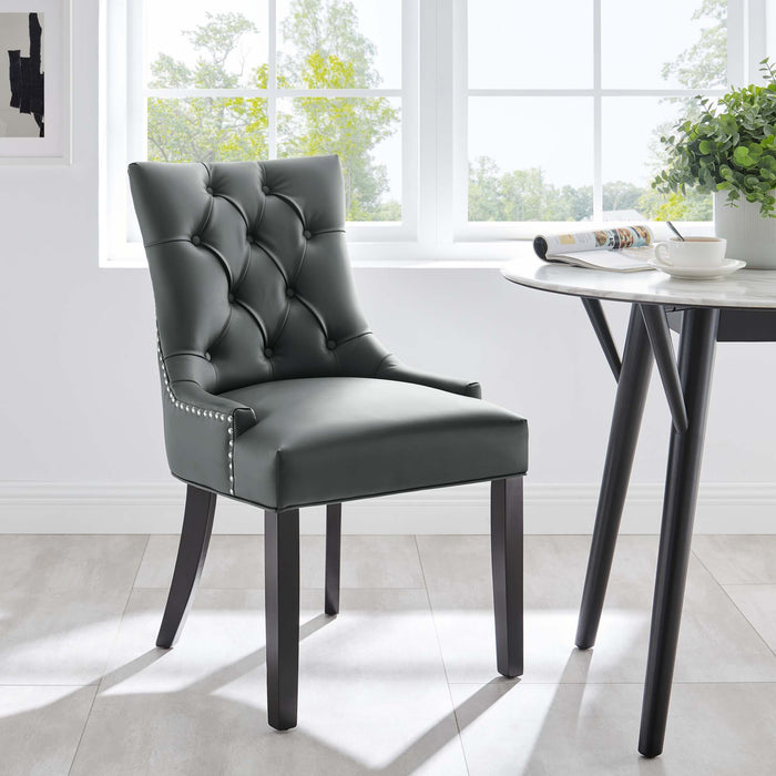 Regent Tufted Vegan Leather Dining Chair by Modway