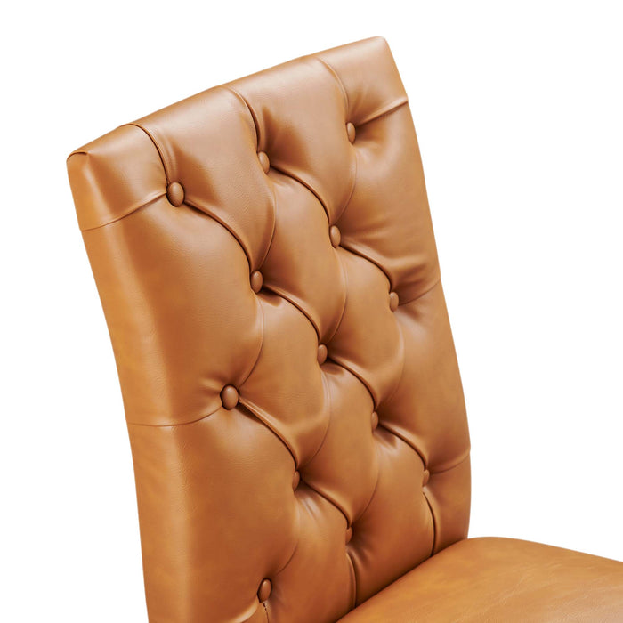 Duchess Button Tufted Vegan Leather Dining Chair by Modway