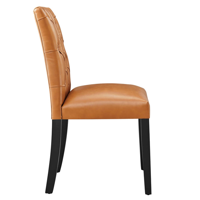 Duchess Button Tufted Vegan Leather Dining Chair by Modway