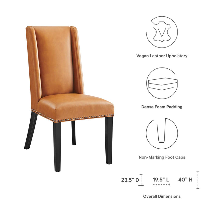 Baron Vegan Leather Dining Chair by Modway