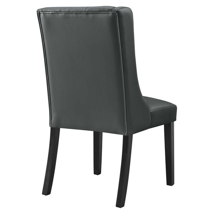 Baronet Button Tufted Vegan Leather Dining Chair by Modway