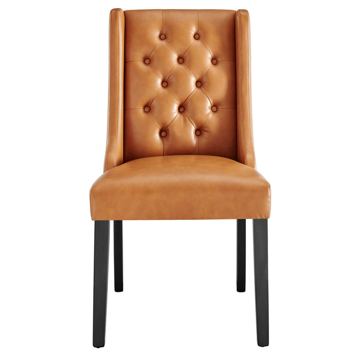 Baronet Button Tufted Vegan Leather Dining Chair by Modway