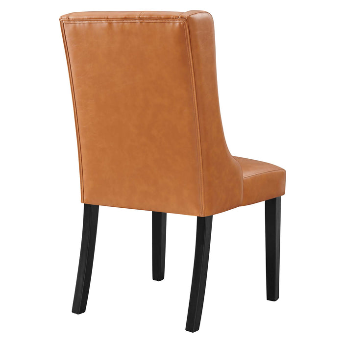 Baronet Button Tufted Vegan Leather Dining Chair by Modway