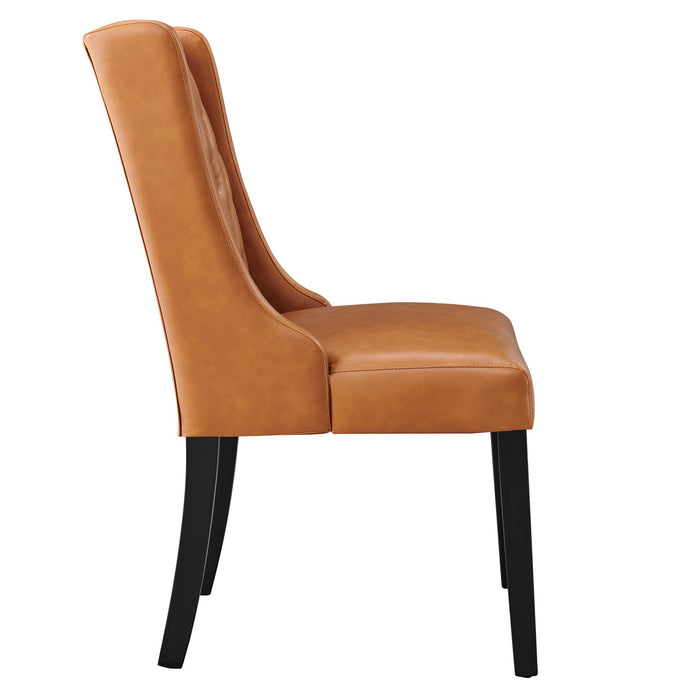 Baronet Button Tufted Vegan Leather Dining Chair by Modway