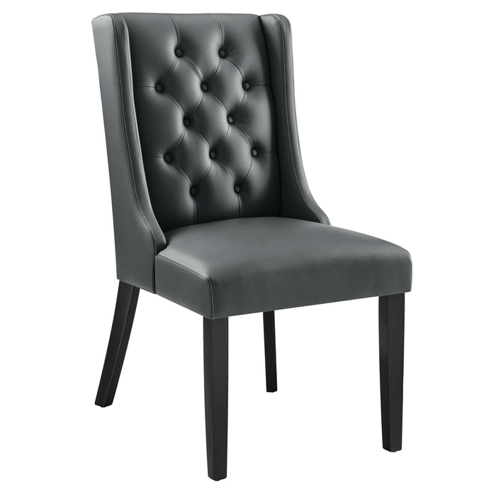 Baronet Button Tufted Vegan Leather Dining Chair by Modway