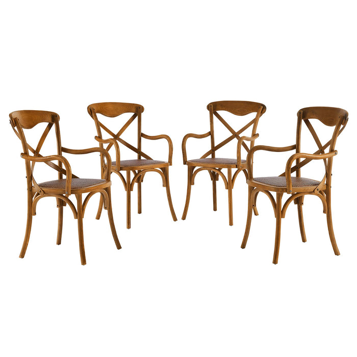 Gear Dining Armchair Set of 4 by Modway