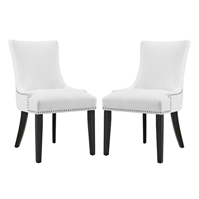 Marquis Faux Leather Dining Chair Set of 2 by Modway