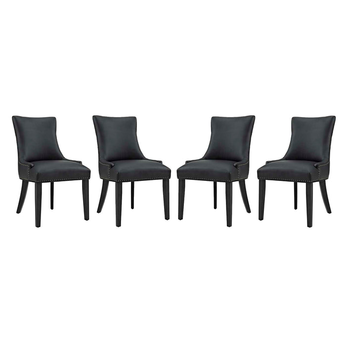 Marquis Faux Leather Dining Chair Set of 4 by Modway