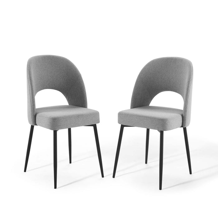 Rouse Upholstered Fabric Dining Side Chair Set of 2 by Modway