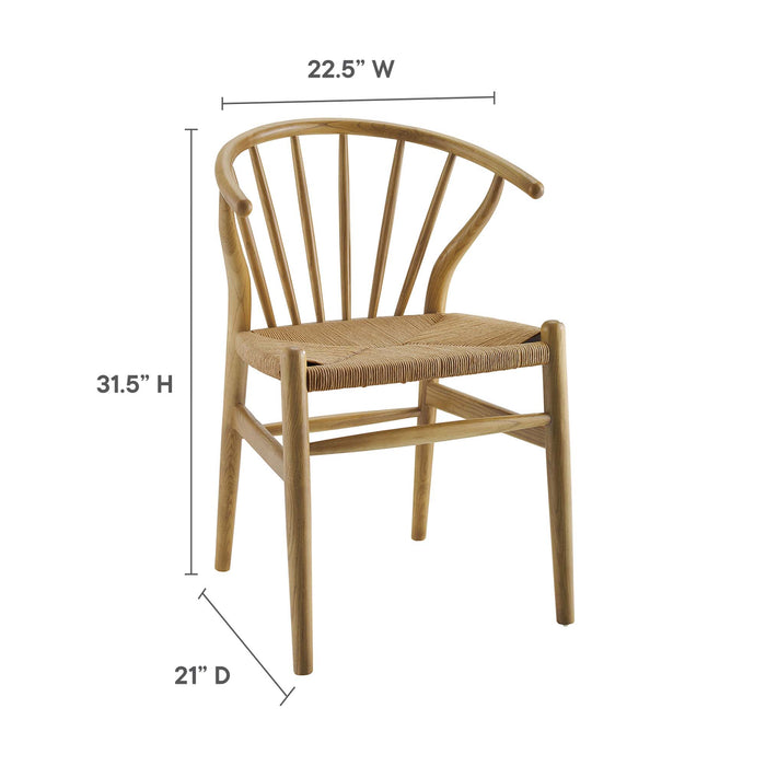 Flourish Spindle Wood Dining Side Chair Set of 2 by Modway