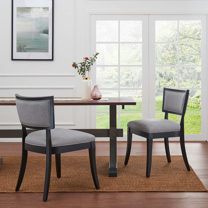 Pristine Upholstered Fabric Dining Chairs Set of 2 by Modway