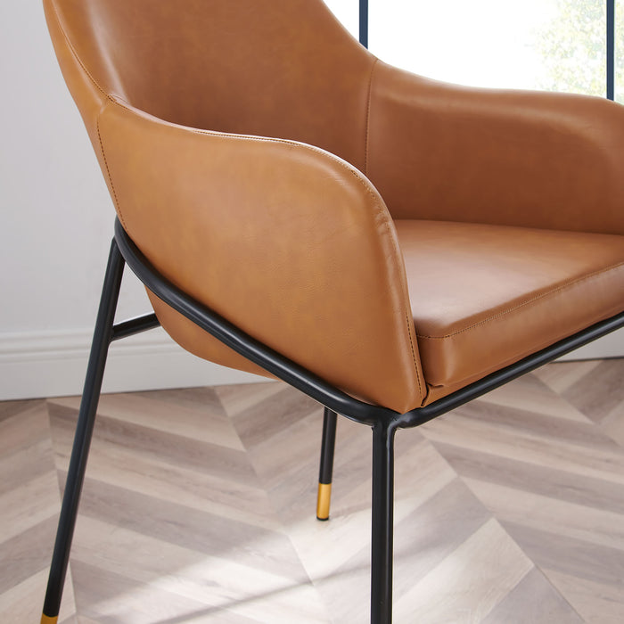 Jovi Vegan Leather Dining Chair by Modway