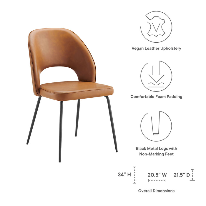 Nico Vegan Leather Dining Chair Set of 2 by Modway