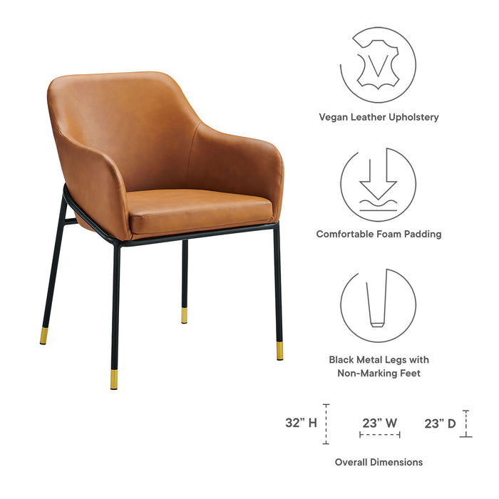 Jovi Vegan Leather Dining Chair by Modway