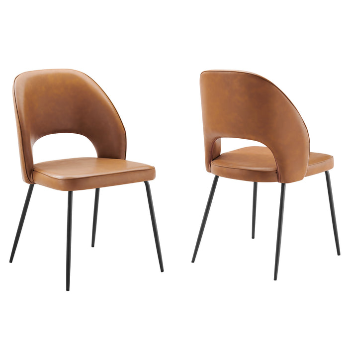 Nico Vegan Leather Dining Chair Set of 2 by Modway