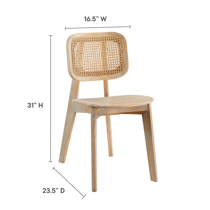 Habitat Wood Dining Side Chair Set of 2 by Modway