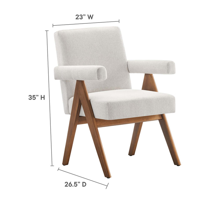 Lyra Fabric Dining Room Chair Set of 2 by Modway