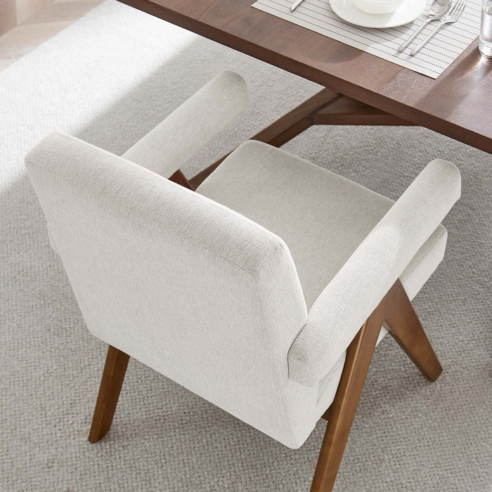 Lyra Fabric Dining Room Chair Set of 2 by Modway