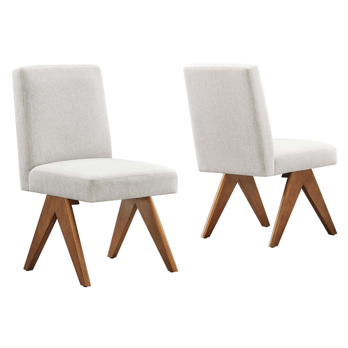 Lyra Fabric Dining Room Side Chair Set of 2 by Modway