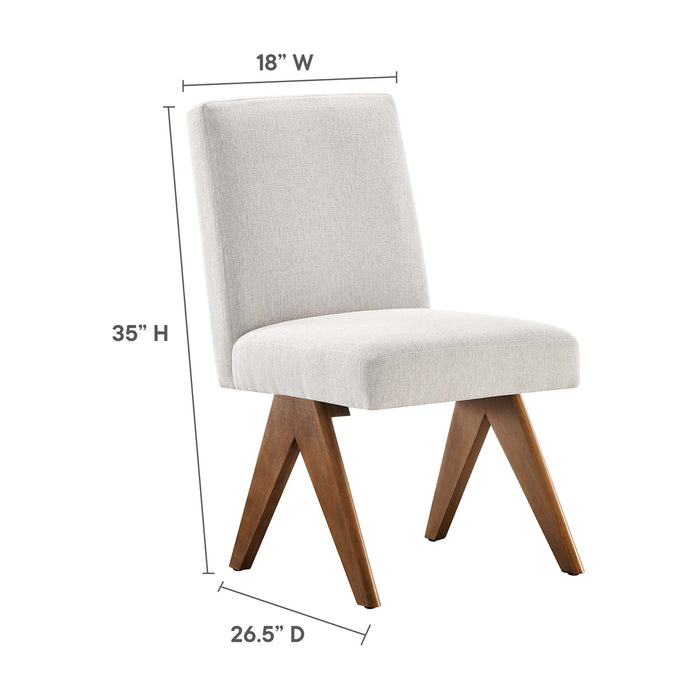 Lyra Fabric Dining Room Side Chair Set of 2 by Modway