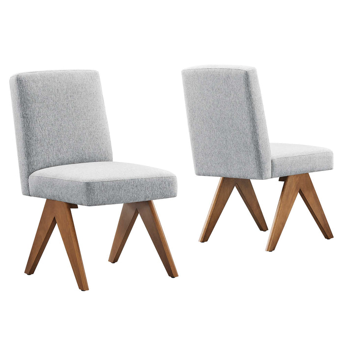 Lyra Fabric Dining Room Side Chair Set of 2 by Modway